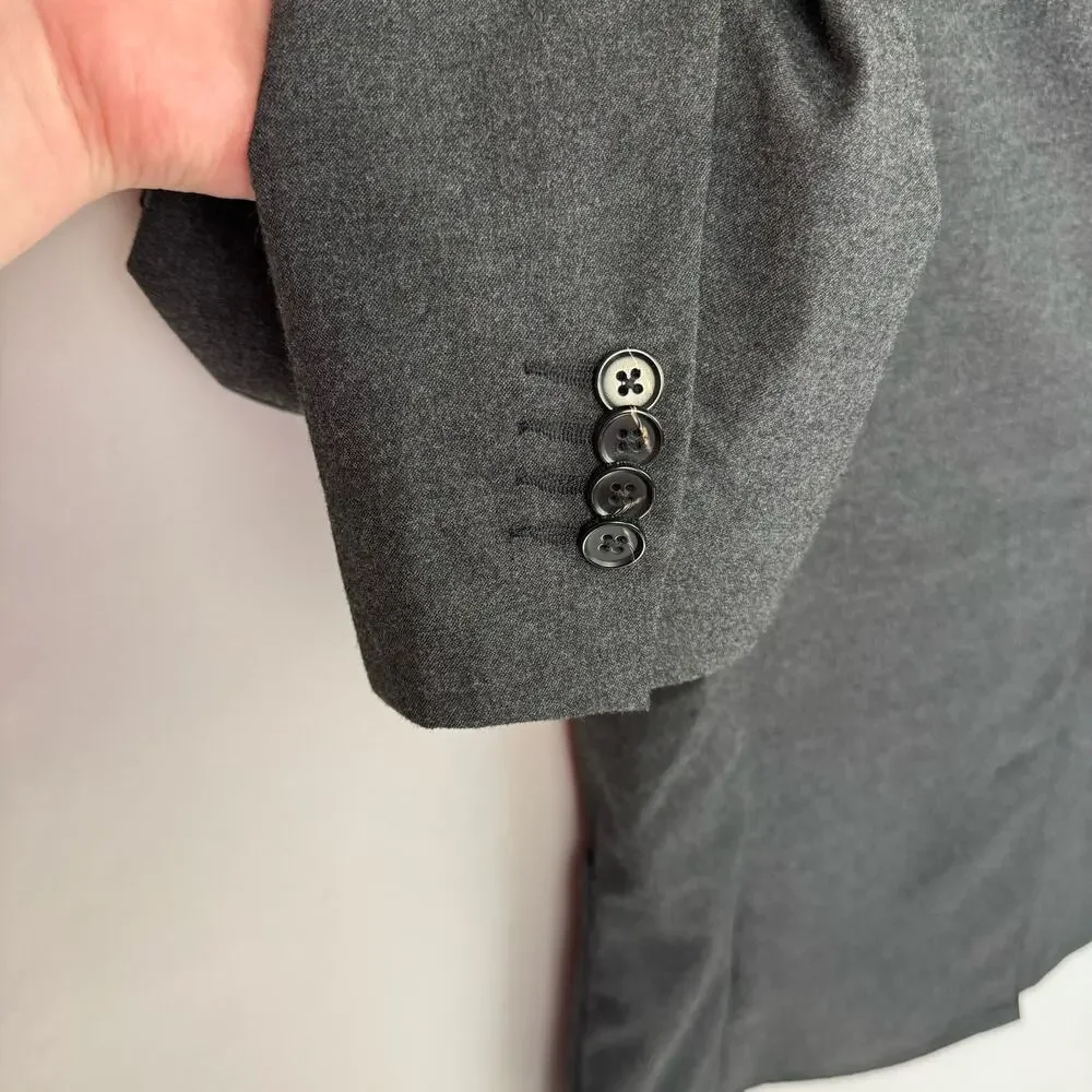 ABERCROMBIE & FITCH | Dark Gray Single Breasted‎ Classic Blazer | Men's XL